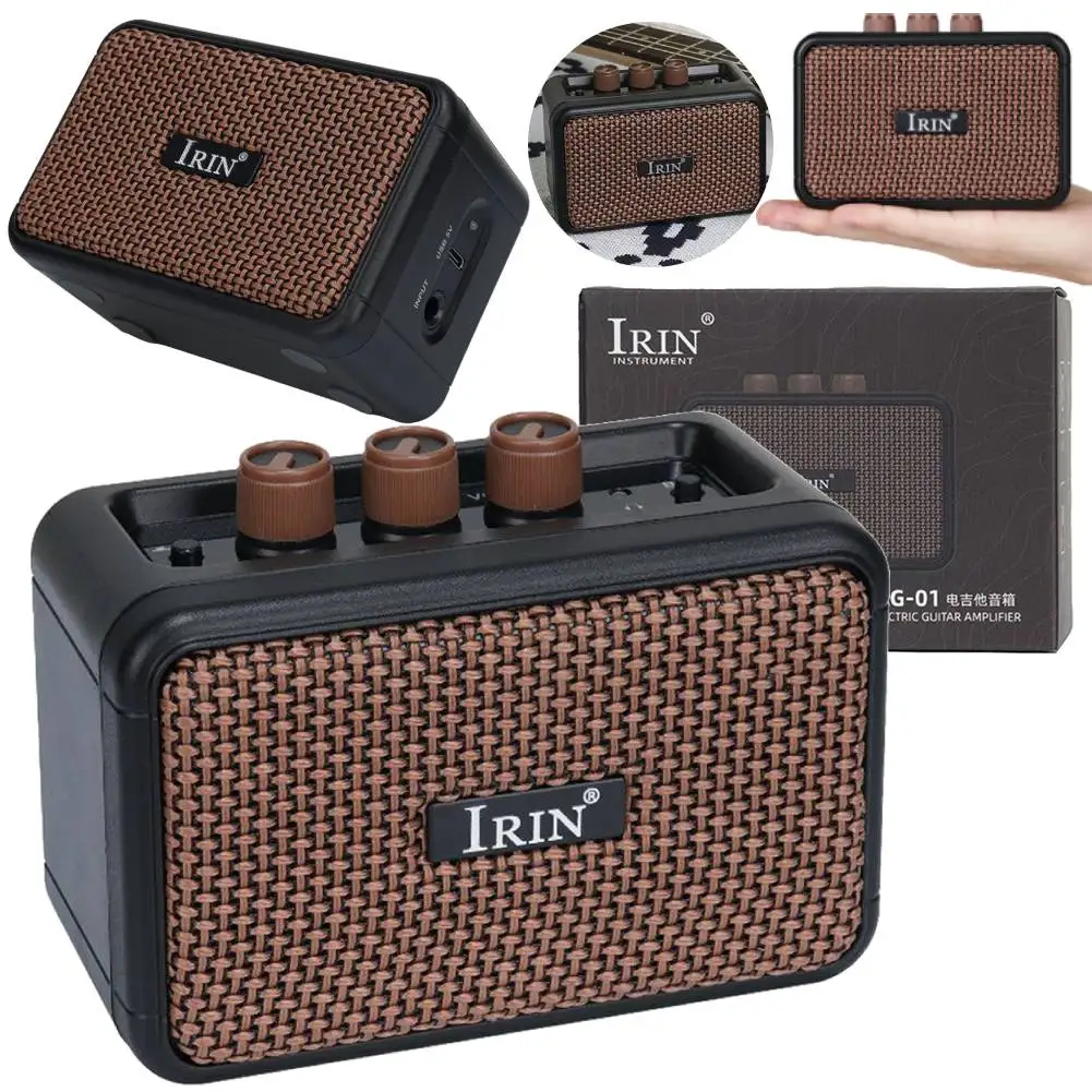 

Mini Guitar Amplifier 5W Electric Guitar Amp Bluetooth Audio AMP Portable Speaker Rechargeable Guitar Amp Guitar Accessories