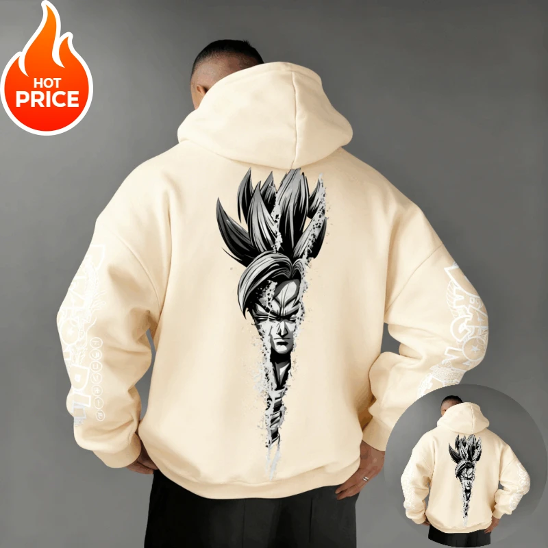 

Dragon Ball Son Goku Saiyan Harajuku Streetwear Autumn Men Vintage Hoodie Winter Women Oversized Hooded Sweatshirt Long Sleeve
