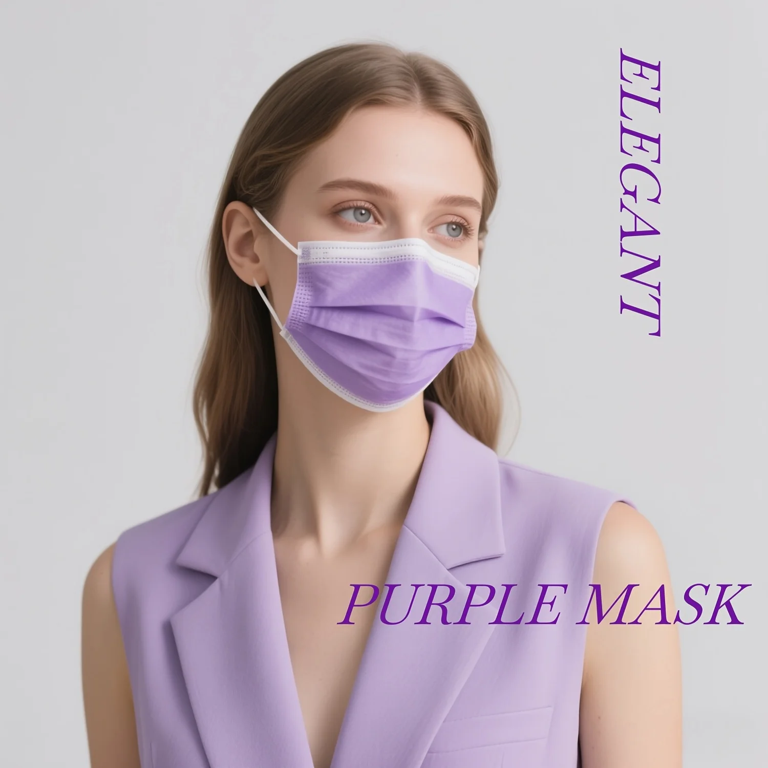 Nilai Luar Biasa! Masker Sekali Pakai Ungu - 3 Lapisan yang Bernapas dan Nyaman, Tali Telinga yang Dapat Disesuaikan dan Bantalan Hidung yang Pas - 200/100/50/10 Buah, Murah untuk Penggunaan di Rumah, Dapat Dibeli dalam Jumlah Besar, Sempurna untuk Aktivitas Luar Ruangan, Rumah, Perjalanan, Kantor, Sekolah, Uniseks