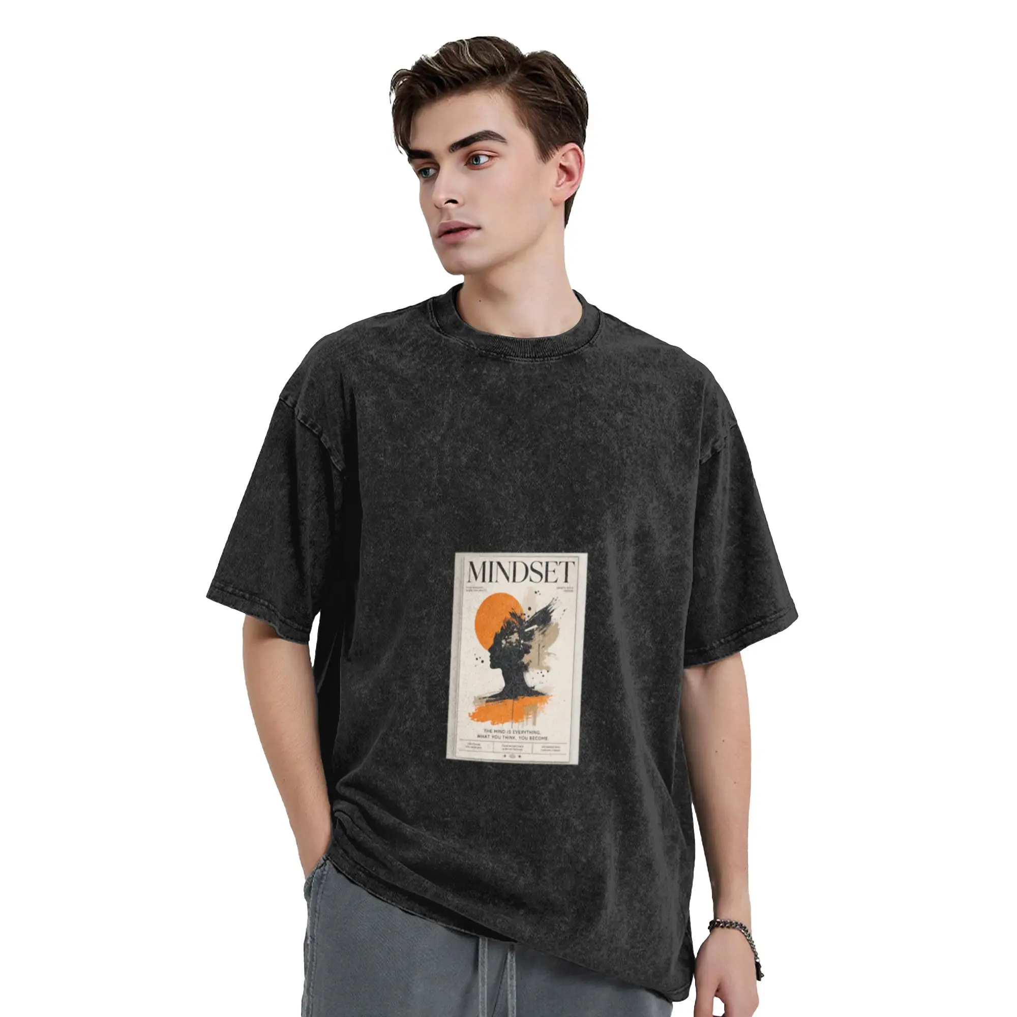 Mindset Minimalist  Unique Trendy A Vintage Oversized Cotton Unisex T-Shirts