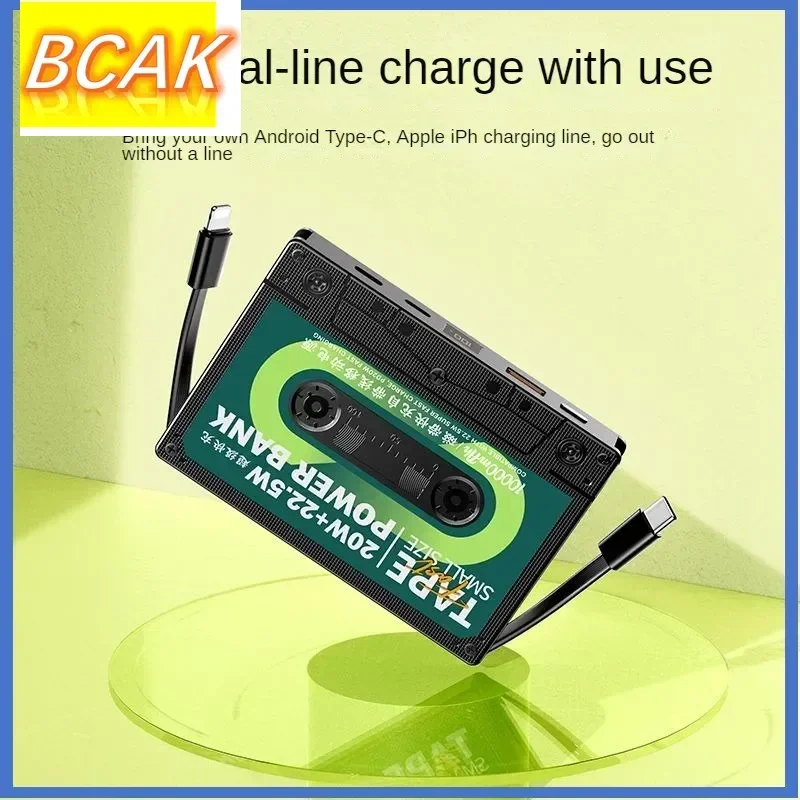 BCAK power bank 10000mAh mobile power supply 22.5w portable creative digital display large capacity fast charging flash charging