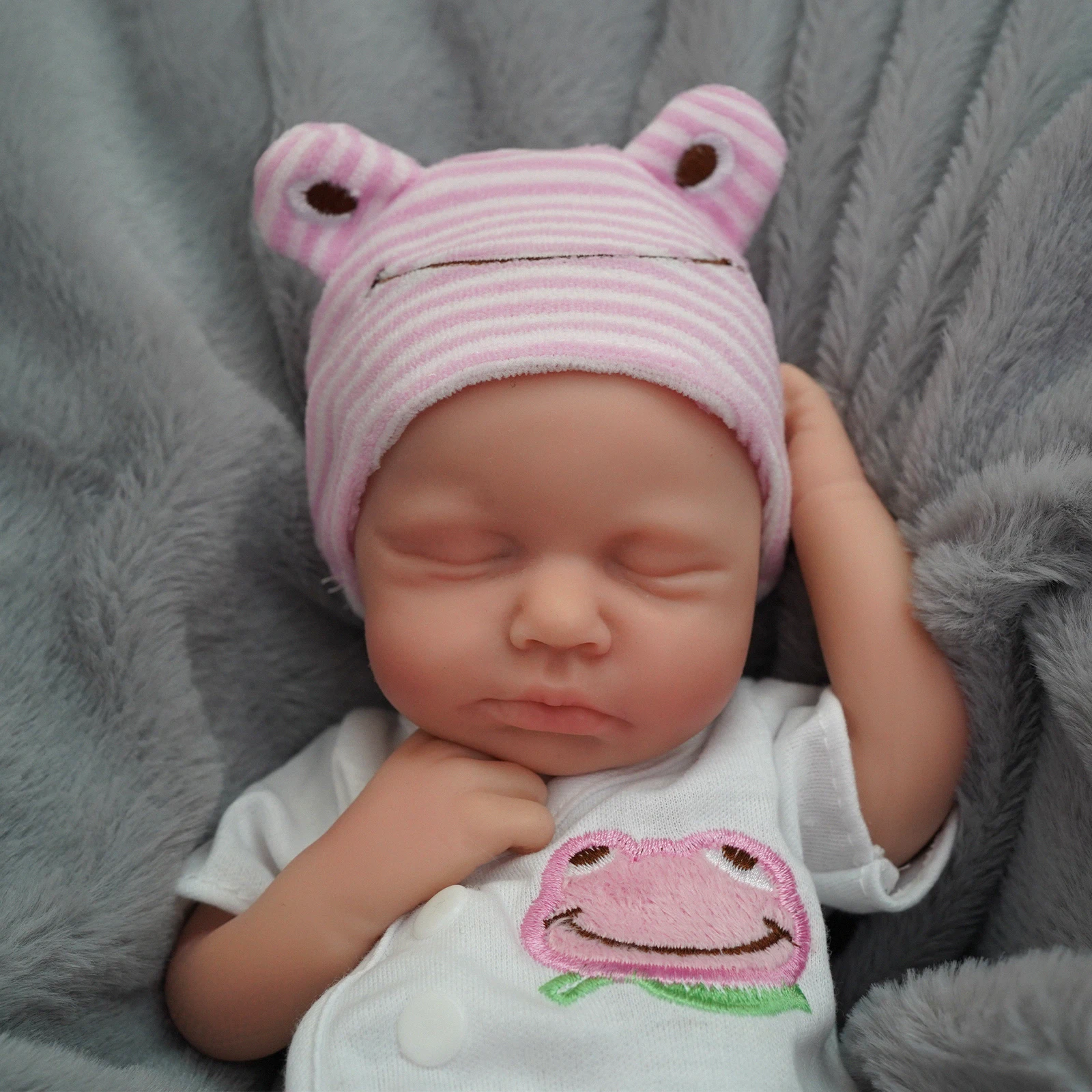 12 "30Cm 소녀 마이크로 Preemie 전신 실리콘 아기 인형 실물 같은 미니 다시 태어난 인형 Surprice 어린이 안티 스트레스 내 멜로디