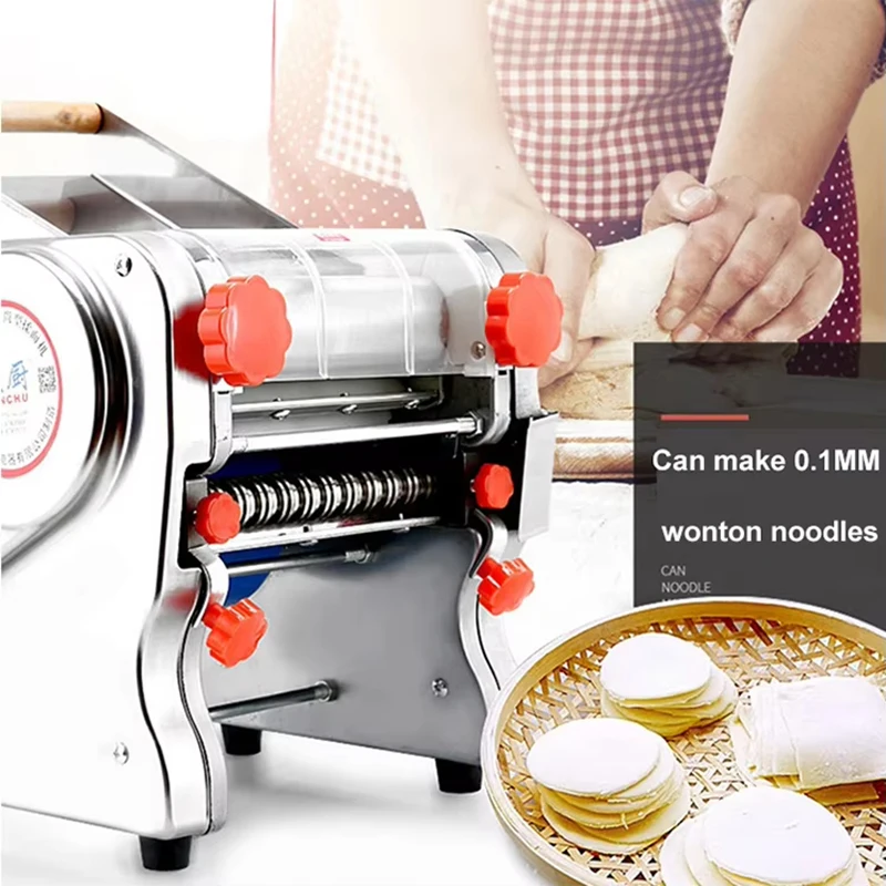 750W業務用パスタメーカー - 自動生麺生地プレス機、ステンレス製電動製麺機