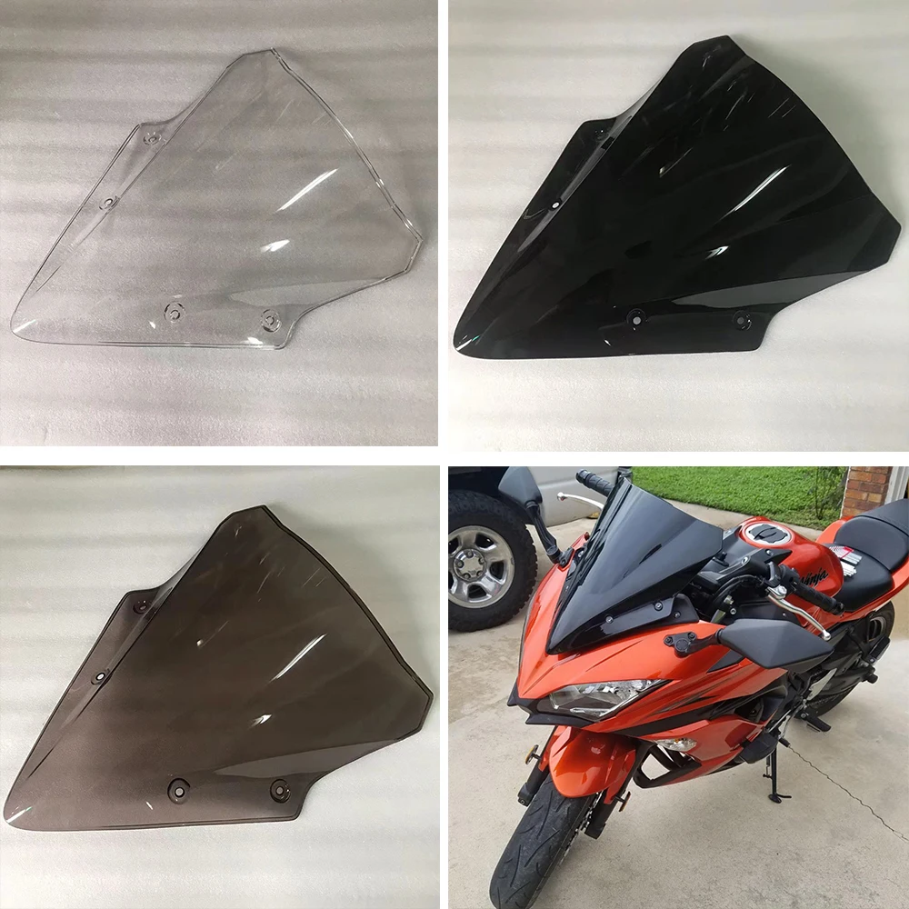 

Motorcycle Windshield Parabrisas Windscreen Screen Wind Deflector For Kawasaki Ninja 650 EX650 ER-6F ER6F 2017 2018 2019 2020