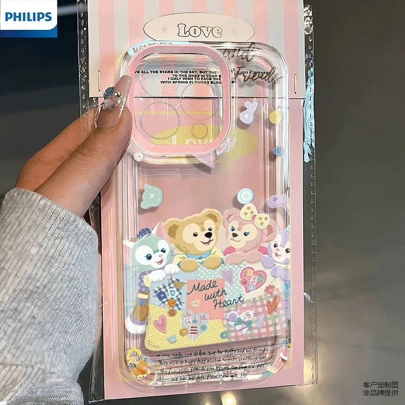 Disneys StellaLou Happy Cartoon Clear Space Cassa Del Telefono Per Samsung S10 S20 S21 S22 S23 S24 Fe Plus Ultra A35 A20 Note10 20 4G5G