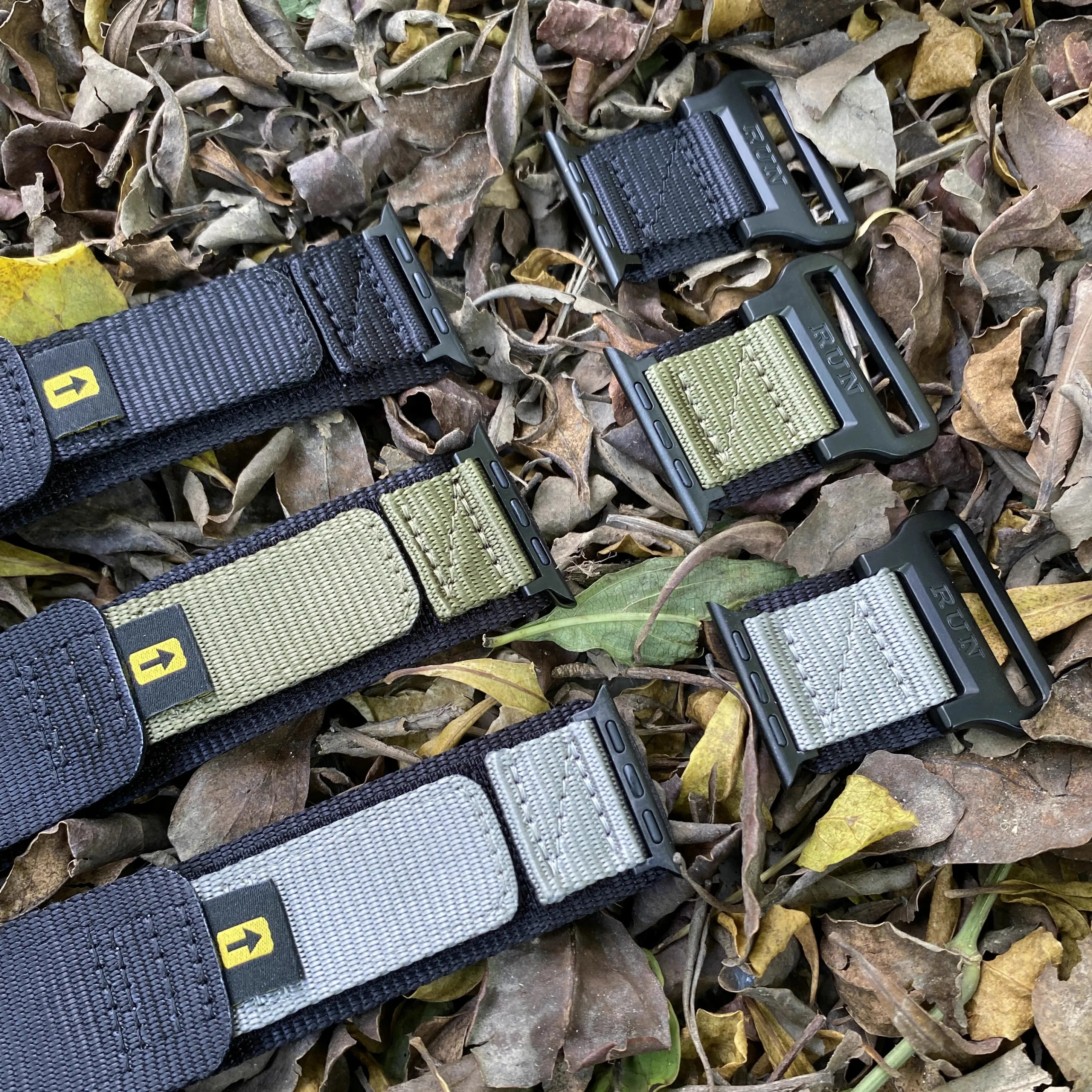 Runcool Apple Military Nylon Watch Strap for Apple Watch  strap 44mm 40mm 38 42 41 45 49mm for iWatch 8 7 6 SE 5 4 3 2