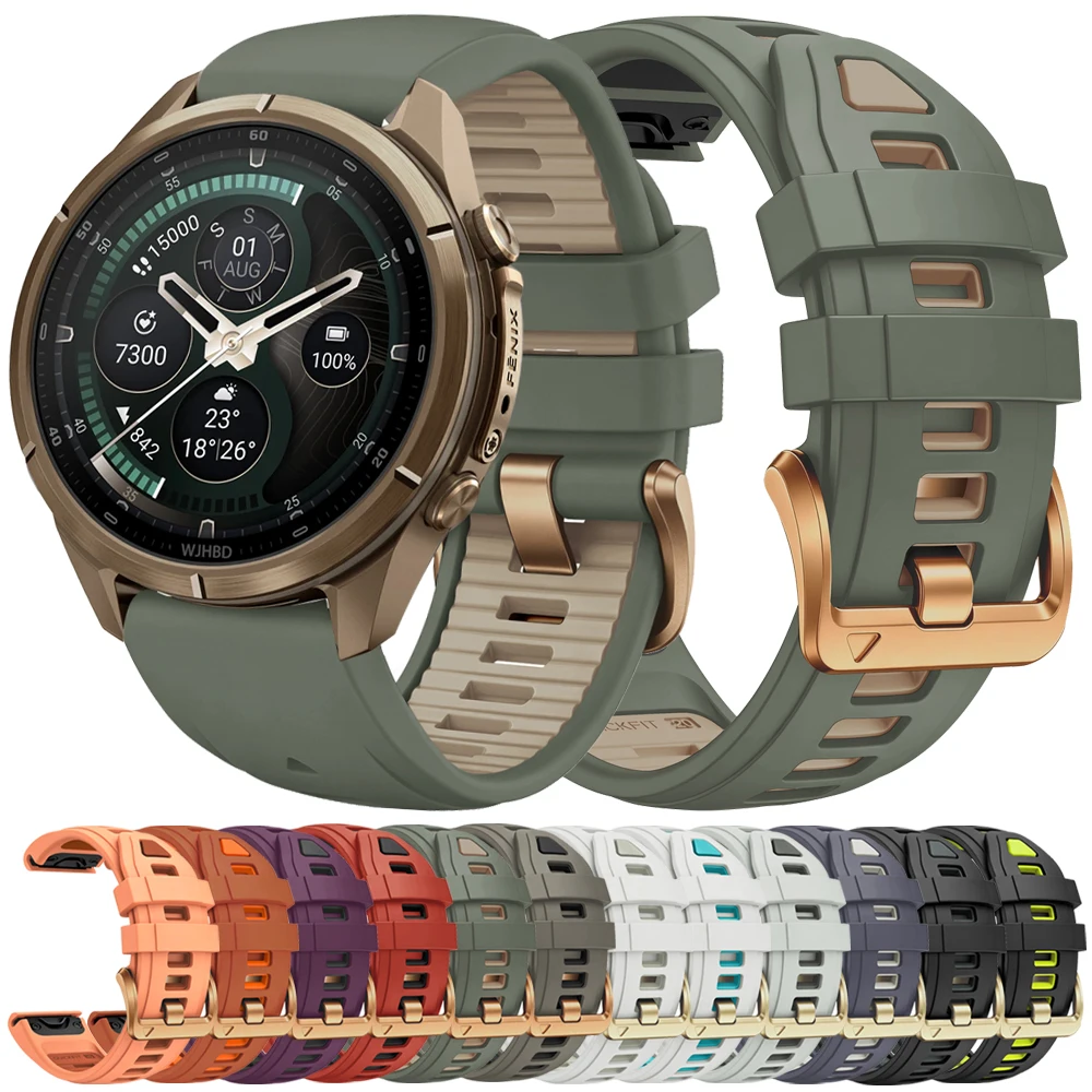 Women's  Wrist Strap For Garmin Fenix 9 9Pro 8 43mm 7S 6S Pro Solar 5S Plus Epix Pro Gen2 42mm Silicone 20mm QuickFit Watch Band