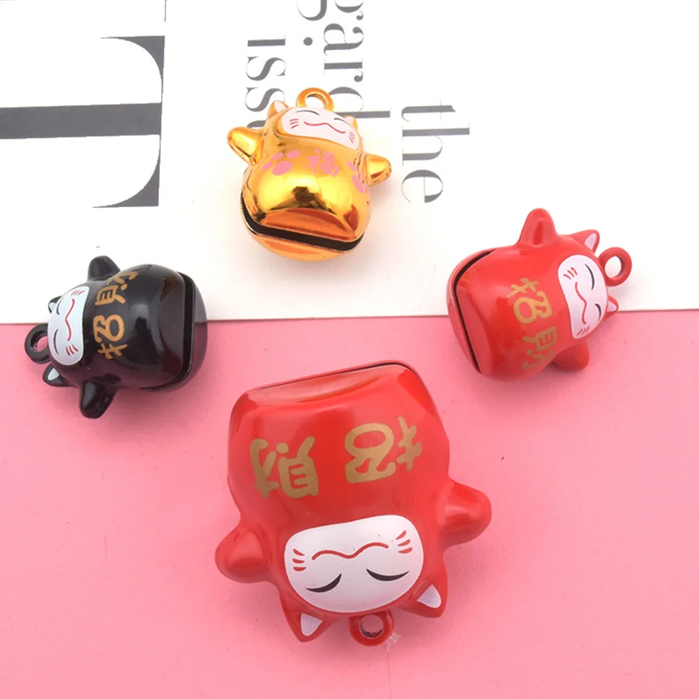 

9 Pcs Copper Painted Silk Bells Cat Decor Lightweight DIY Ornament Keychain Pendant Bag Charm Craft Jewelry Accessories