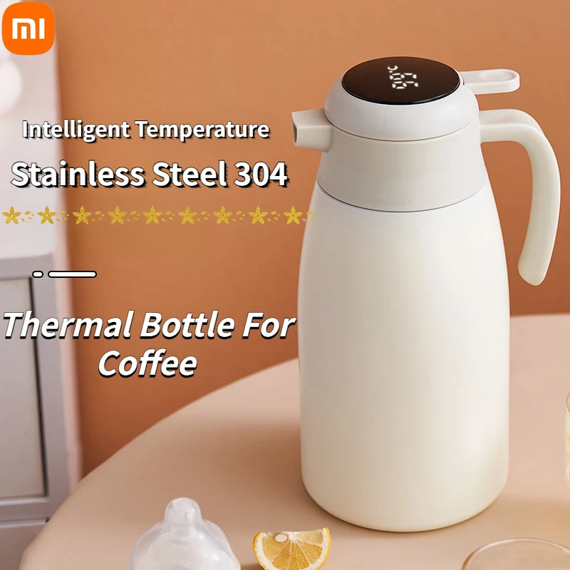 

2L Thermal Bottle for Coffee Stainless Steel Thermos Kettle Intelligent Temperature Vacuum Flasks Large Capacity Teapot