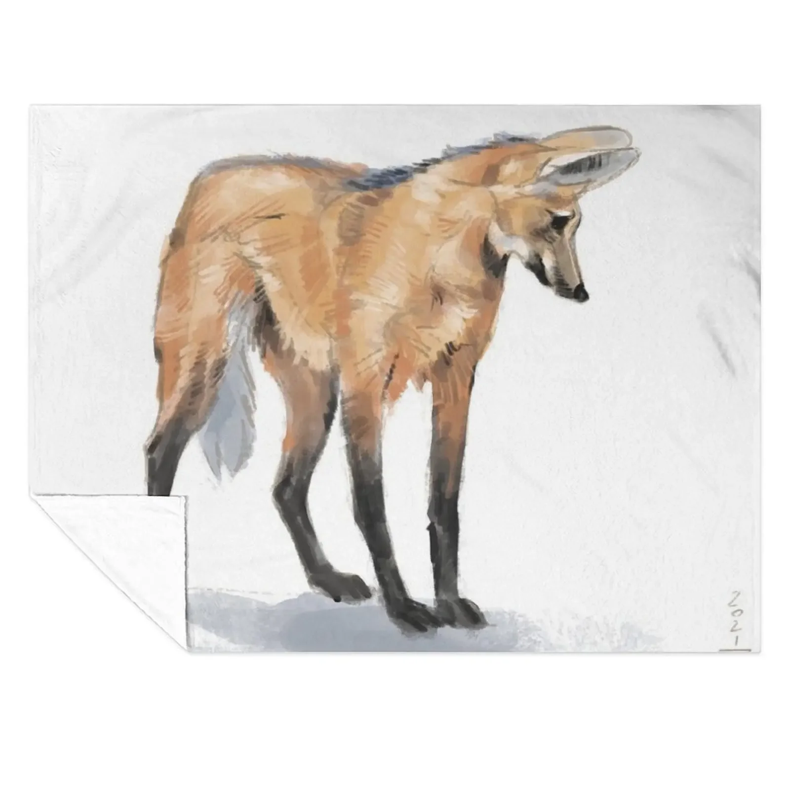 

Maned wolf Throw Blanket for sofa blankets and throws christmas decoration Soft Beds Blankets