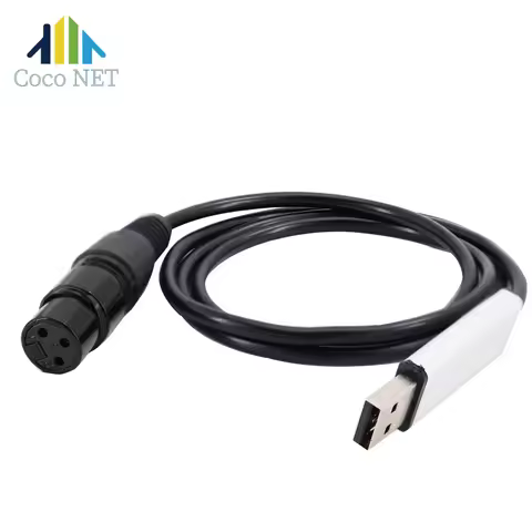USB to DMX Interface Converter LED DMX512 Computer PC Stage Lighting Controller Dimmer Stage Light Controller Cable Adapter