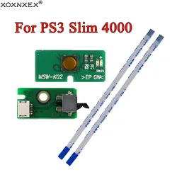 For PS3 4000 CECH 4000 Super Slim Power Button On OFF Switch Board W Eject Ribbon Cable Board Flex Cable MFW-001 MSW-K02