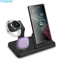 3 in 1 Wireless Charger Stand For Galaxy Watch 6 5 Pro Type C Fast Charging Station for Samsung S23 Ultra S22 S21 Xiaomi Huawei