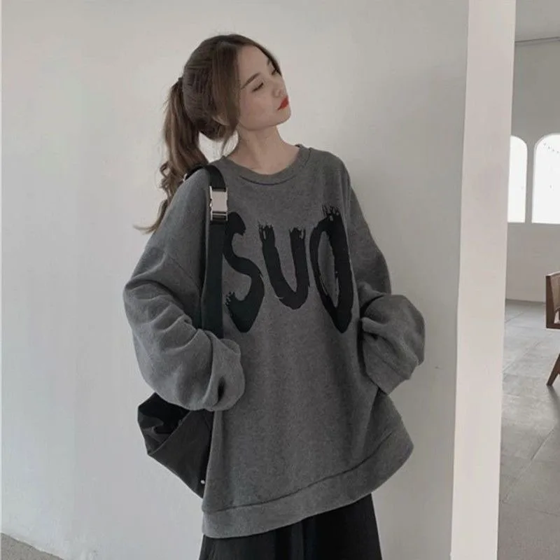 

2025 Hot Selling Classic Fashion Versatile Women's Clothing Loose Comfortable Simple and Casual Women's Hoodie Trendy Top