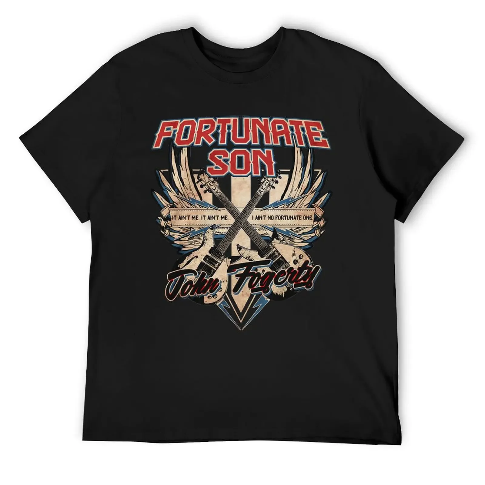 Fortunate Son John Fogerty Logo Cheap Tee Logo Love Classic T-Shirt anime clothes Men's t-shirt