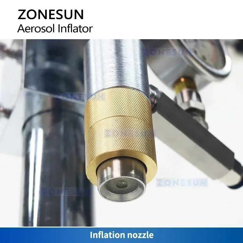 

ZONESUN ZS-CQ1 Машина для розлива газа с распылителем Аэрозольное оборудование для наполнения газа