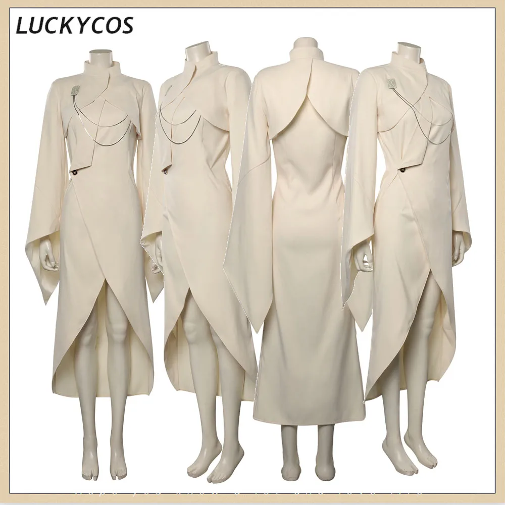 Mothma Cosplay Coat Ladies Girl Costume Cloak Outfits Movie Fantasy Halloween Carnival Outfits For Disguise