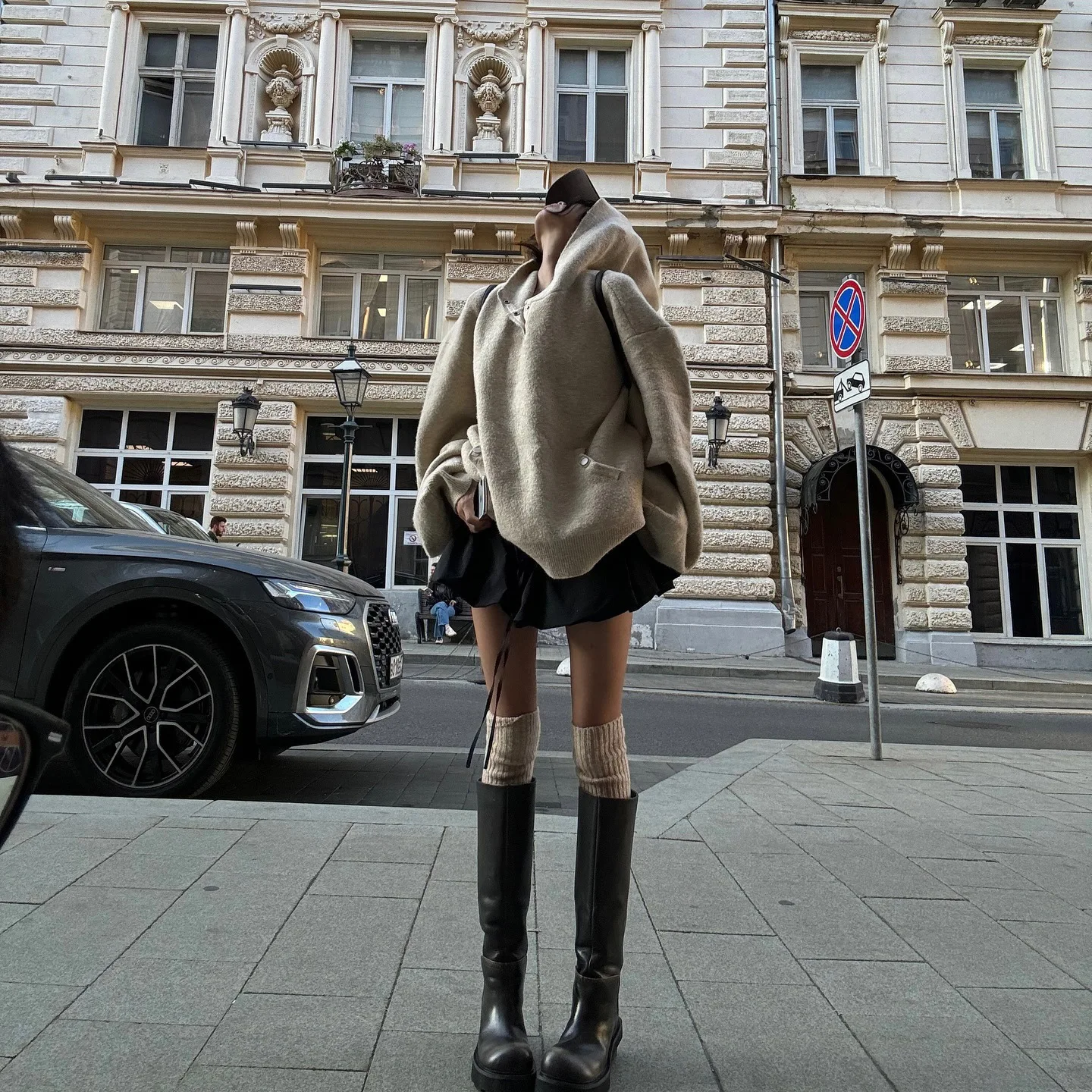 سترة نسائية محبوكة للخريف لعام 2025 سترة شتوية كورية سميكة ودافئة فضفاضة كبيرة الحجم مع قلنسوة Y2k ملابس خروج نسائية #6