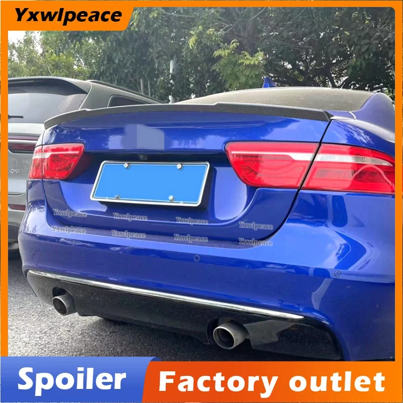 For Jaguar Spoiler XE 2018 2019 2020 2021 Spoiler High Quality ABS Plastic Rear Trunk Lip Spoiler Wing Body Kit Accessories