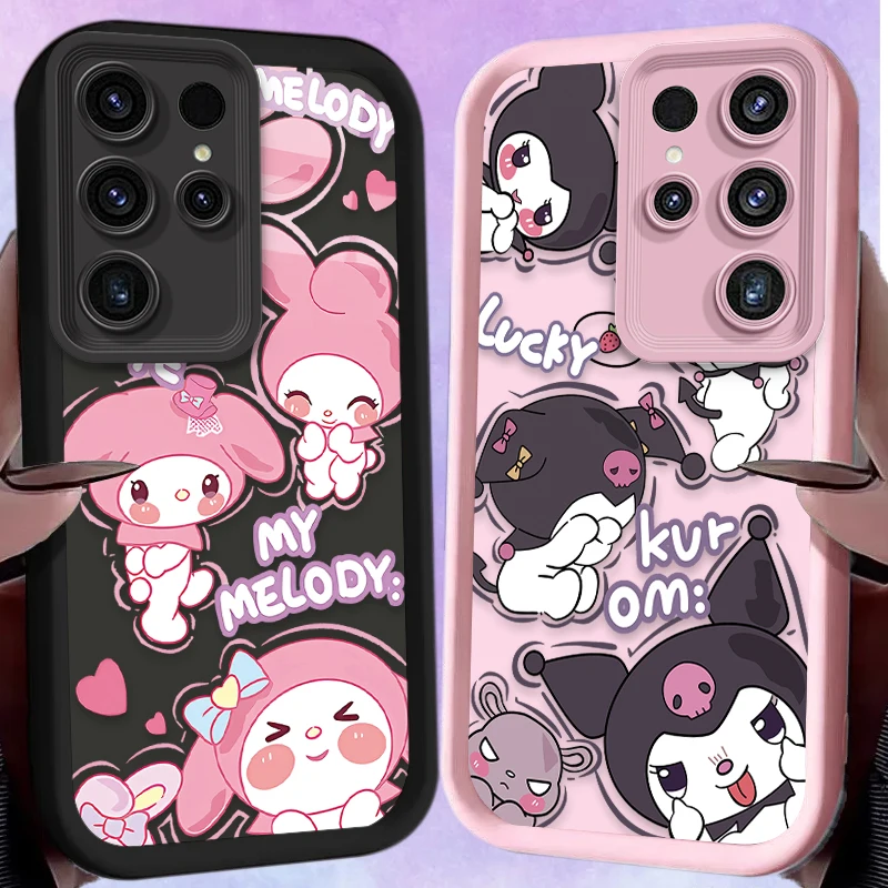 سانريو كورومي بلدي ميلودي قضية الهاتف لسامسونج غالاكسي S24 S25 S23 الترا S22 S21 زائد FE A36 A56 A26 A16 A06 A15 A25 A35 A55 5G