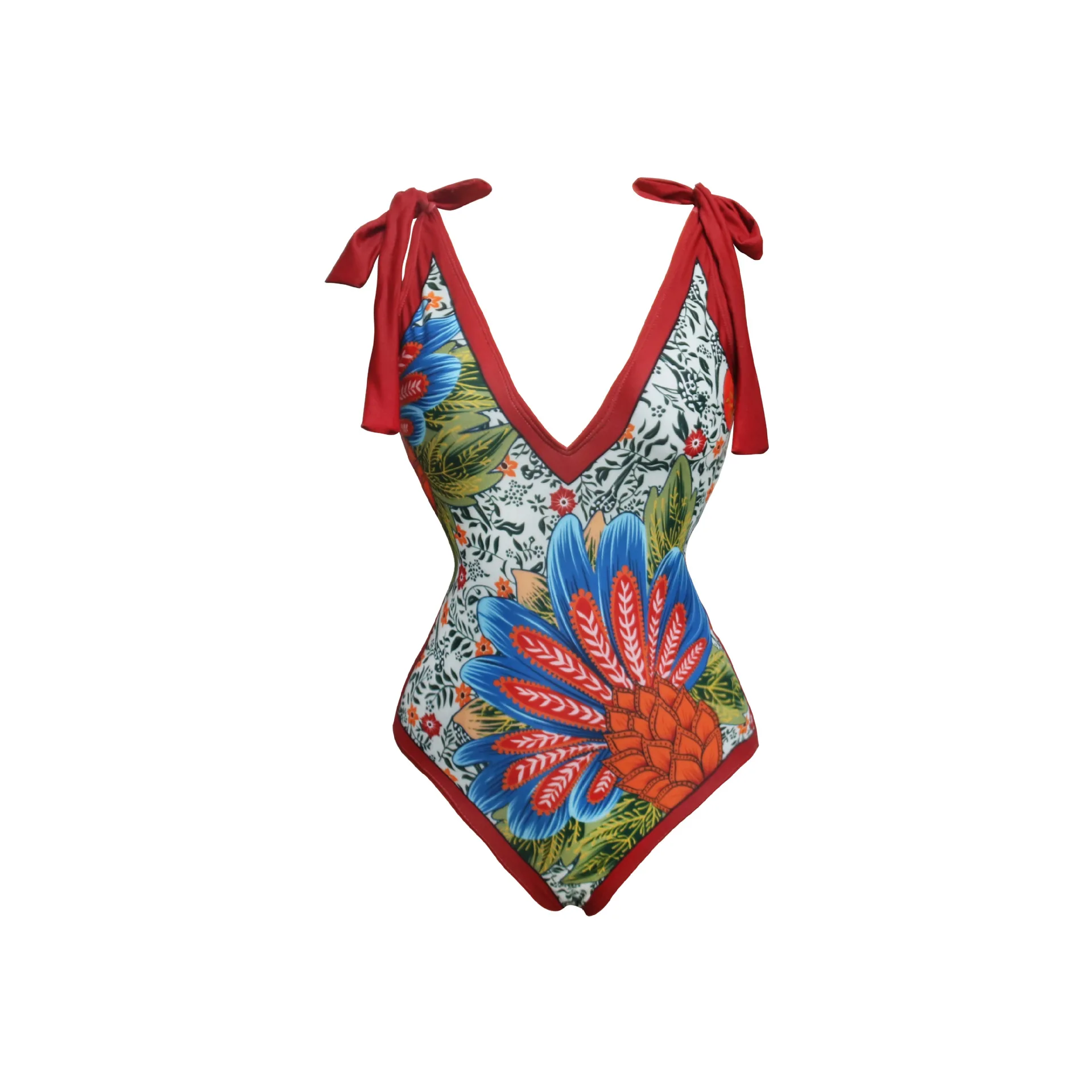 Maillot de bain une pièce imprimé style bohème pour femme, ensemble deux pièces, bikini, tendance, 2023