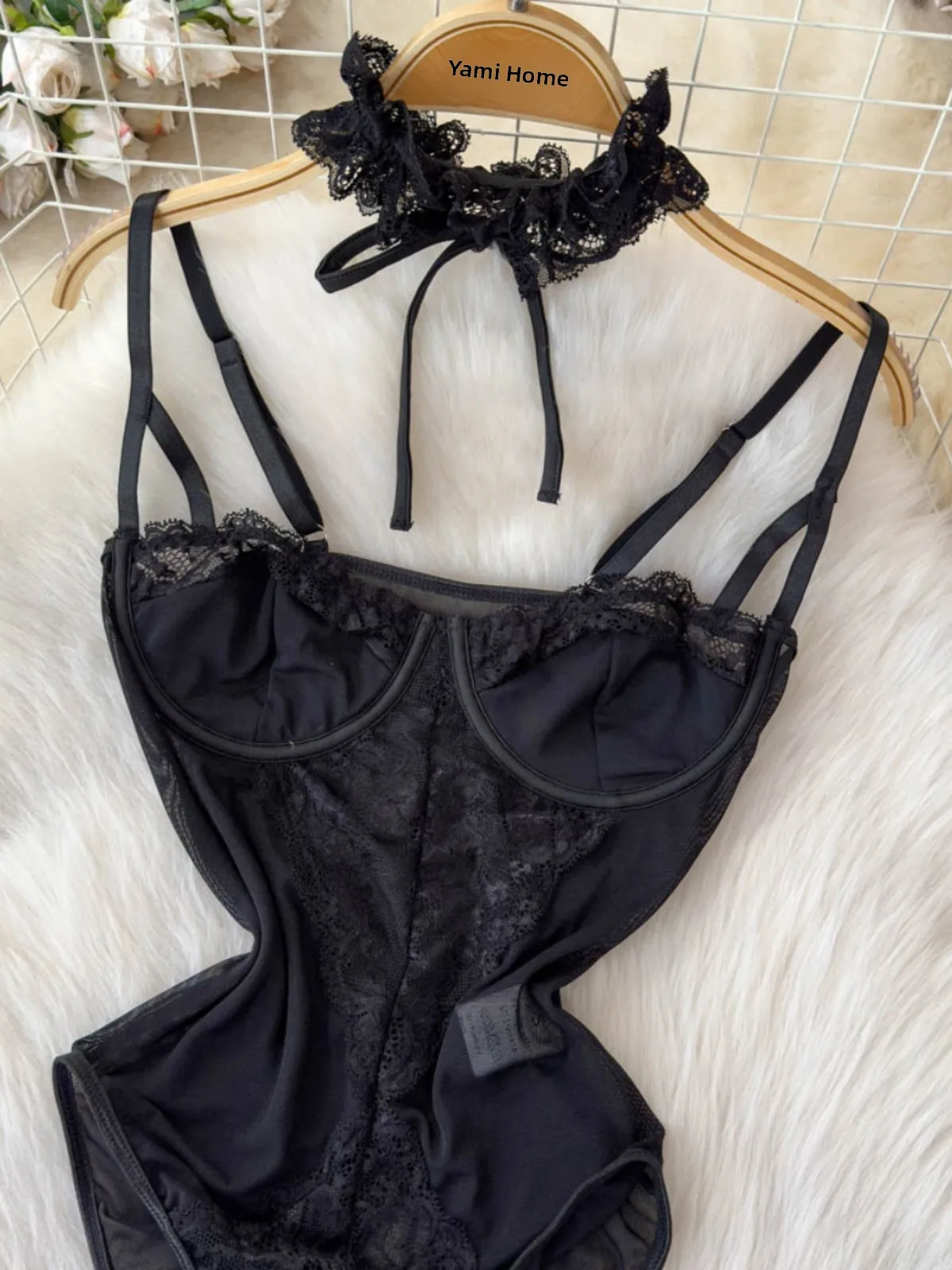 

Pure Desire Sle Женский летний цельный костюм с кружевной отделкой, облегающий утягивающий дизайн, сетчатые брюки с высокой талией, онлайн Exclu...