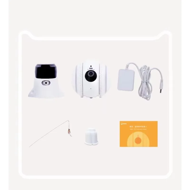 Auto-Rechargeable Robotic Cat Camera Realtime Monitoring Pet Interactive & Movement Toys With Voice Call Special Gifts Teaser