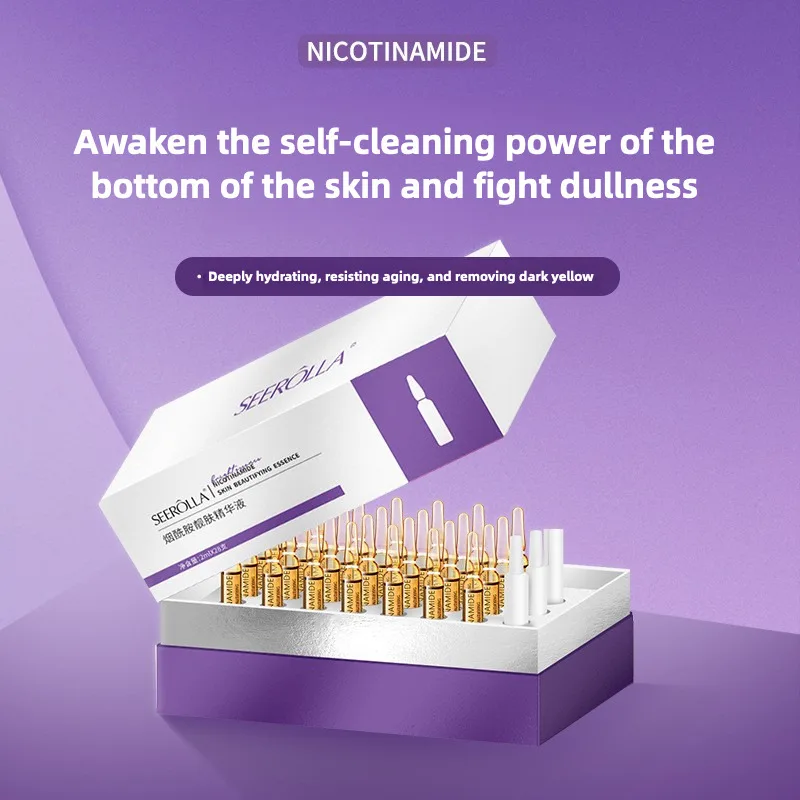 

28pcs/set Niacinamide Skin Care Serum Set Moisturising Whitening Wrinkle Reducing Anti-Ageing Serum Face Beauty Skin Care