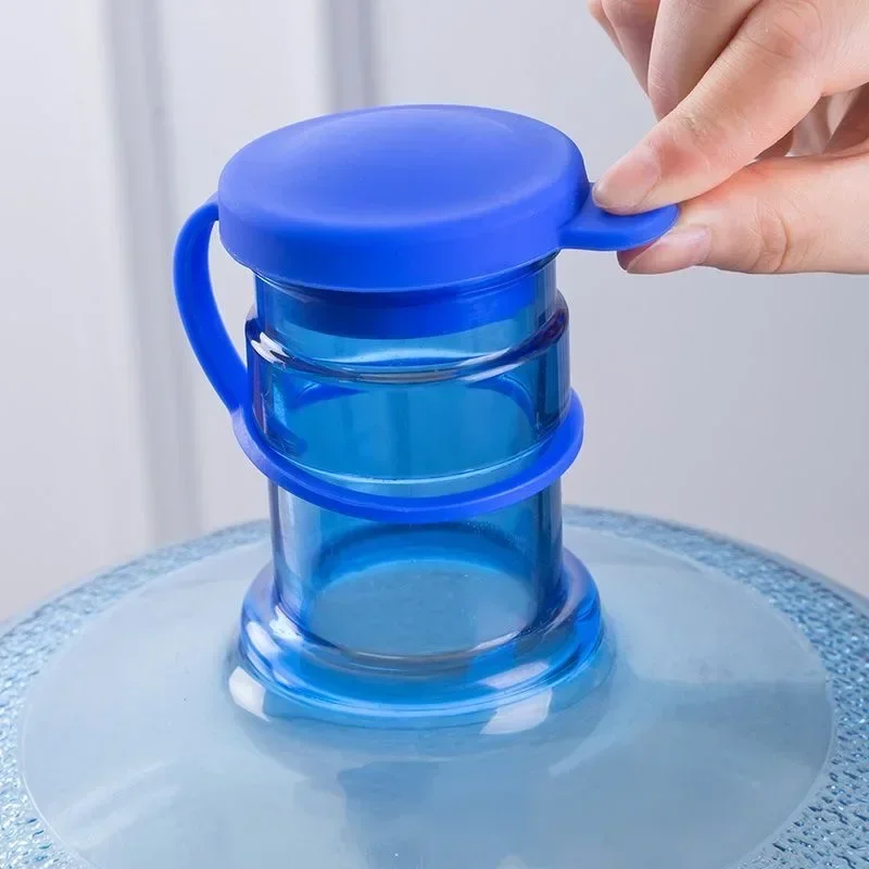 5/1Pcs Silicone Water Bottle Cover Food Grade Replacement Lid 5 Gallon Water Bottle Lids With Inner Plug Leak-proof Bucket Cover