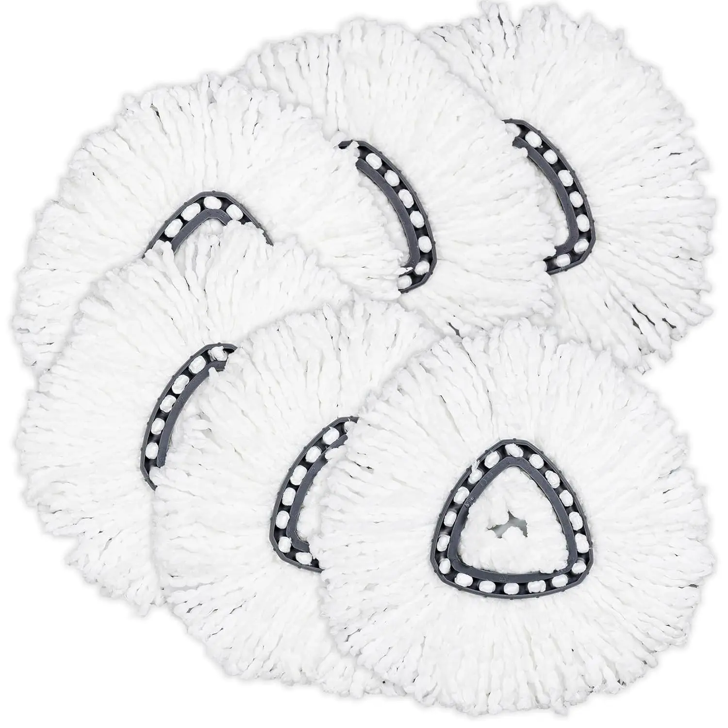 Recambios de fregona giratoria de microfibra para fregonas giratorias triangulares Vileda y recambio Turbo Vileda, Vileda EasyWring, cabezal de fregona giratoria para Vileda