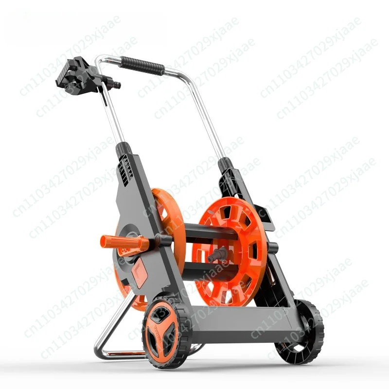 Water Pipe Storage Cart, Folding Hose, Car Wash, Faucet, Garden Watering, High Pressure Hand Push Water Pipe Cart