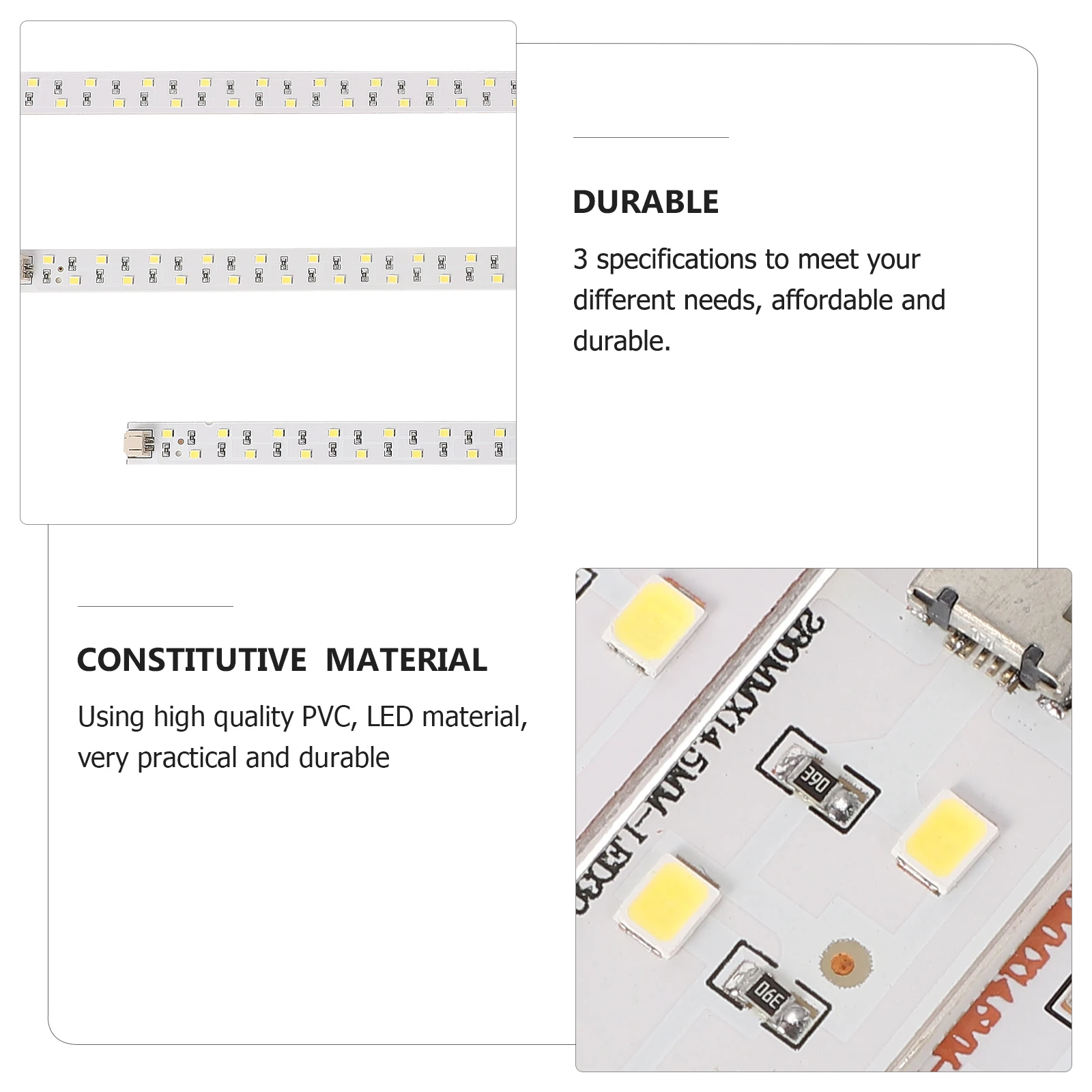 

3pcs Adjustable Brightness Led Light Bars Mini Tent Photo Box Lighting Cube Usb Powered Photography Backdrop Lamp Stickers