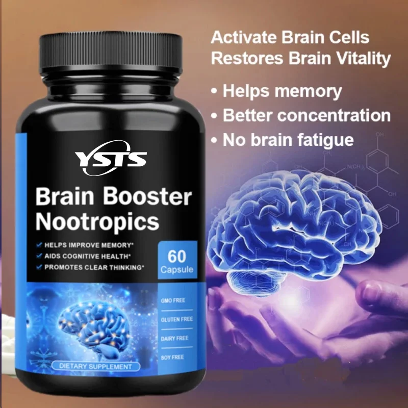 

Фосфатидилсерин 100 мг, добавка для мозга, способствует здоровому мышлению, росту синапсов, памяти, творчеству, 120 капсул