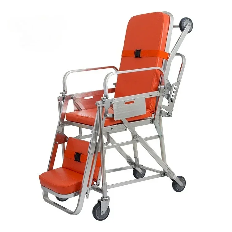 High quality stainless steel alloy hospital rescue folding automatic ambulance first aid stretcher bed