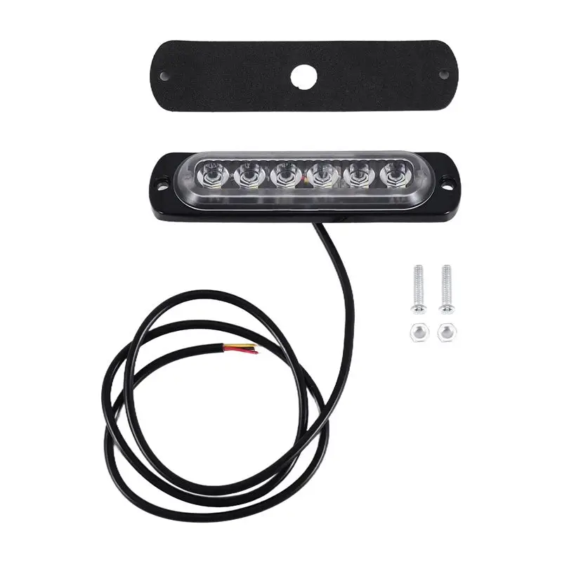 

12 В-24 В 6 светодиодов вспышка аварийного автомобиля предупреждающий стробоскоп мигающий