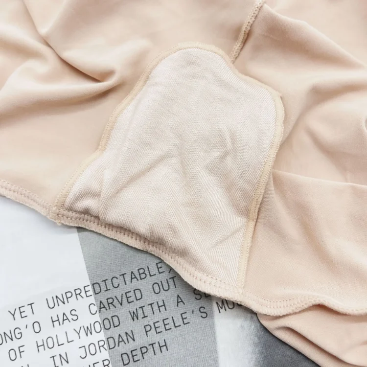 CHUANGERM Nahtlose High-Waist-Shorts für Damen, Bauchkontrolle, Hüftlift, Eisseide, Sicherheitshosen, Sportunterwäsche – Detail 12