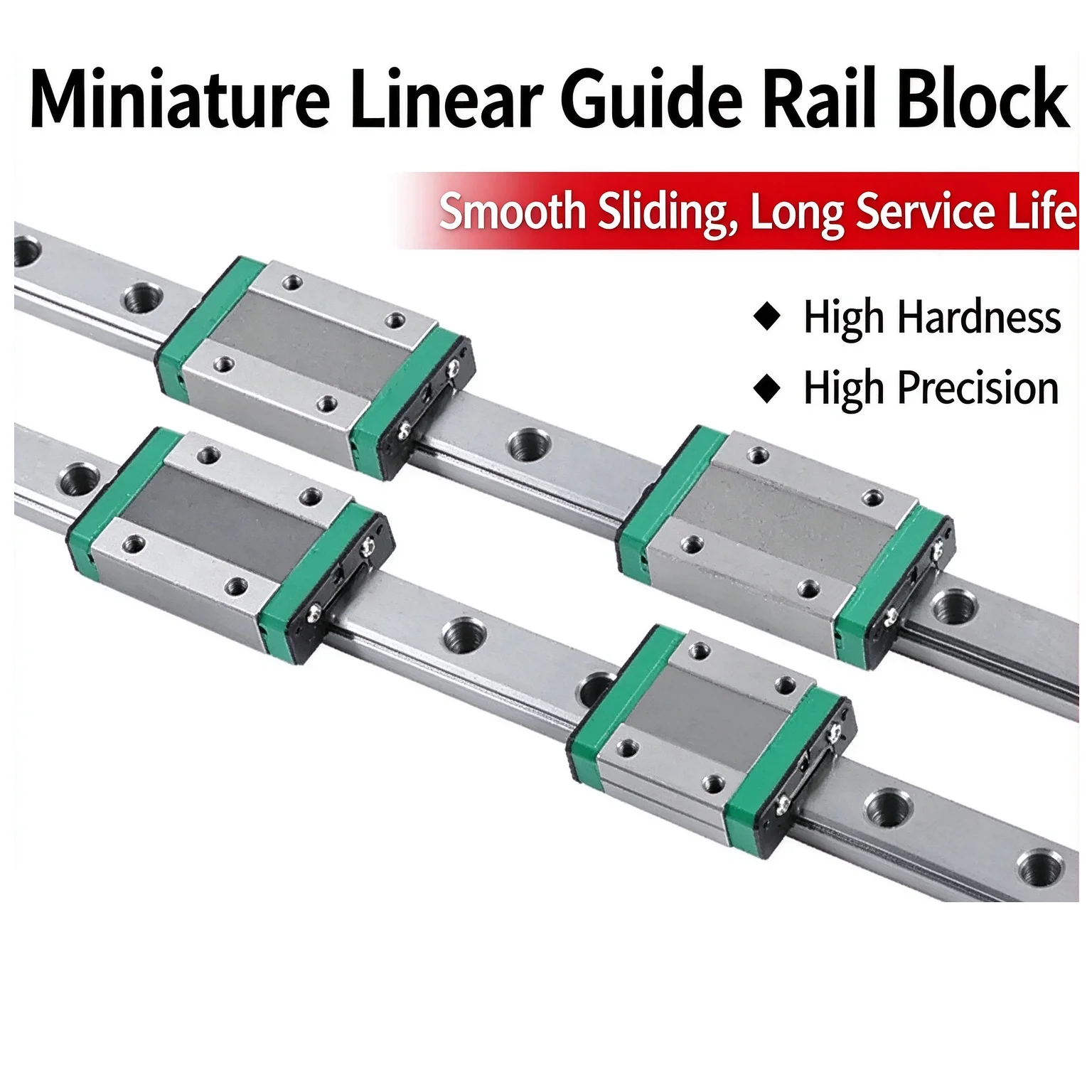 1PC MGN12C/MGN12H Linear Bearing Sliding Block Match Use with MGN12 Linear Guide for CNC XYZ DIY - Set of 3 for Machine Tools