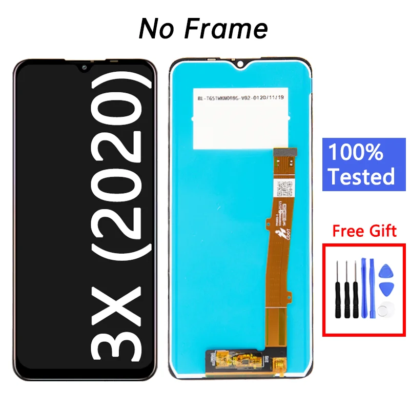 Mobile Phone Lcds For Alcatel -3X (2020) 5061U Screen Replacement Ercan For Alcatel 5061-EEA Digitizer Assembly Pantalla Display