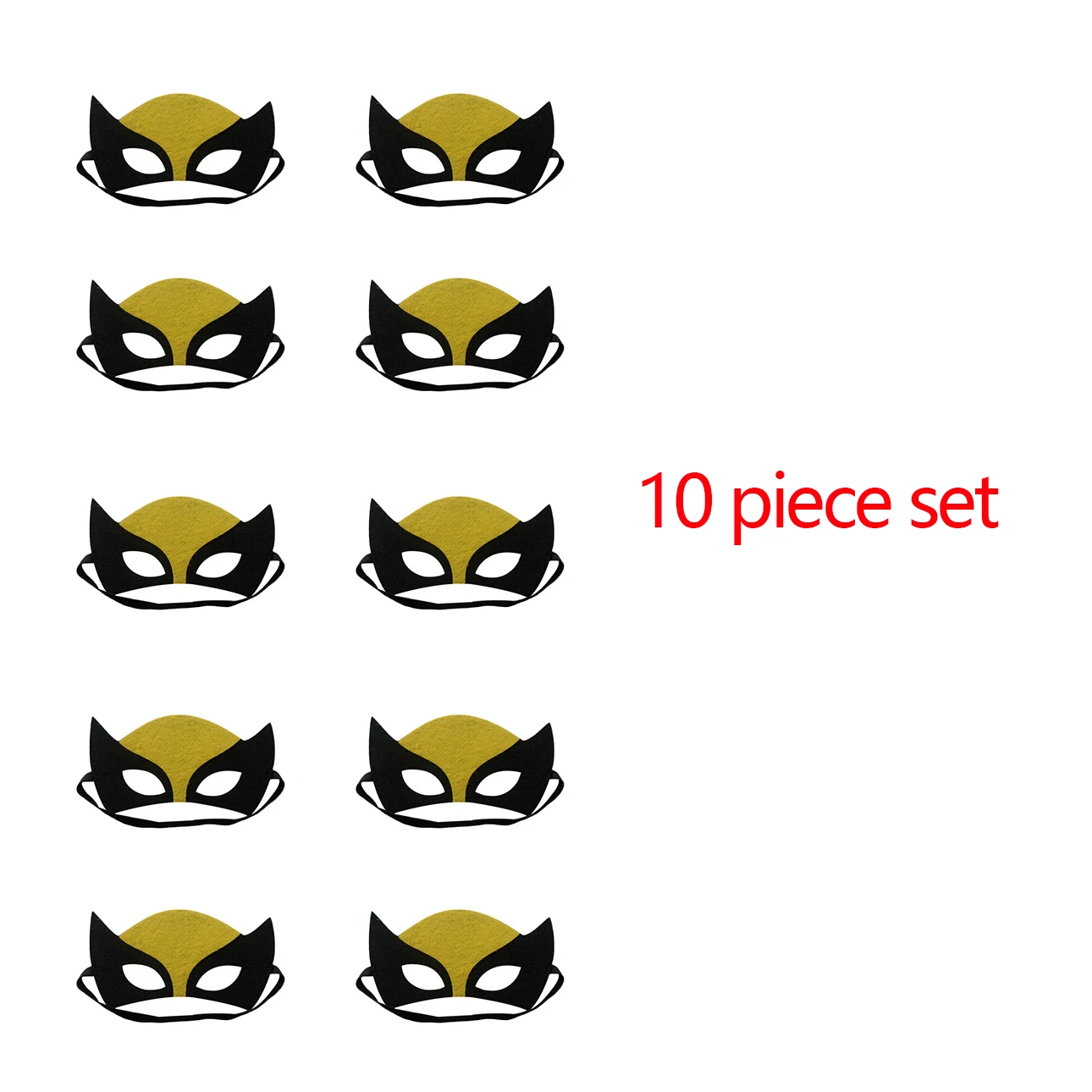 Superhero Captain America Mask Children's Role Playing Costume Spider Man Cartoon Mask Iron Man Halloween Dress Up Set of 10 Cos