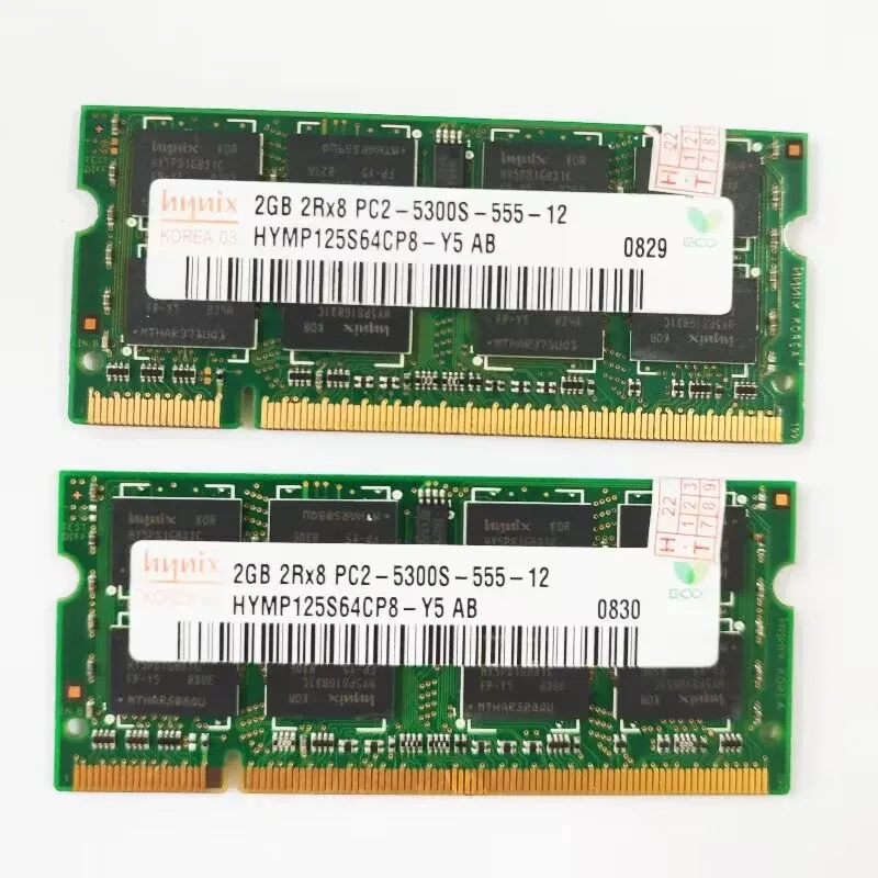 DDR2 RAMS 2GB 667MHz Laptop Memory DDR2 2GB 2RX8 PC2-5300s-555-12 SODIMM 1.8V