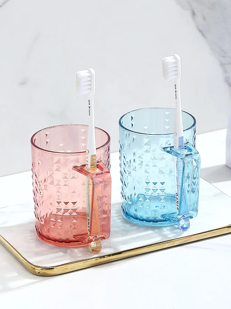 

Elegant Couple Toothbrush Cup Baby Mouthwash Cup Family Luxury Dental Care Cups High Quality Plastic Washing Cups for All Ages