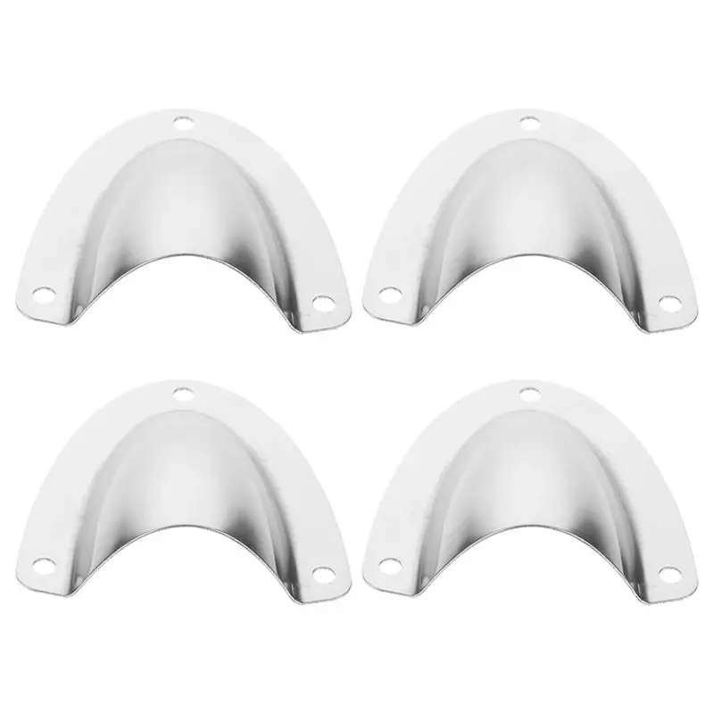WF-Hardware Fittings Stainless Steel Vent Plate 4PCS Vent Cover Marine Vent Cover