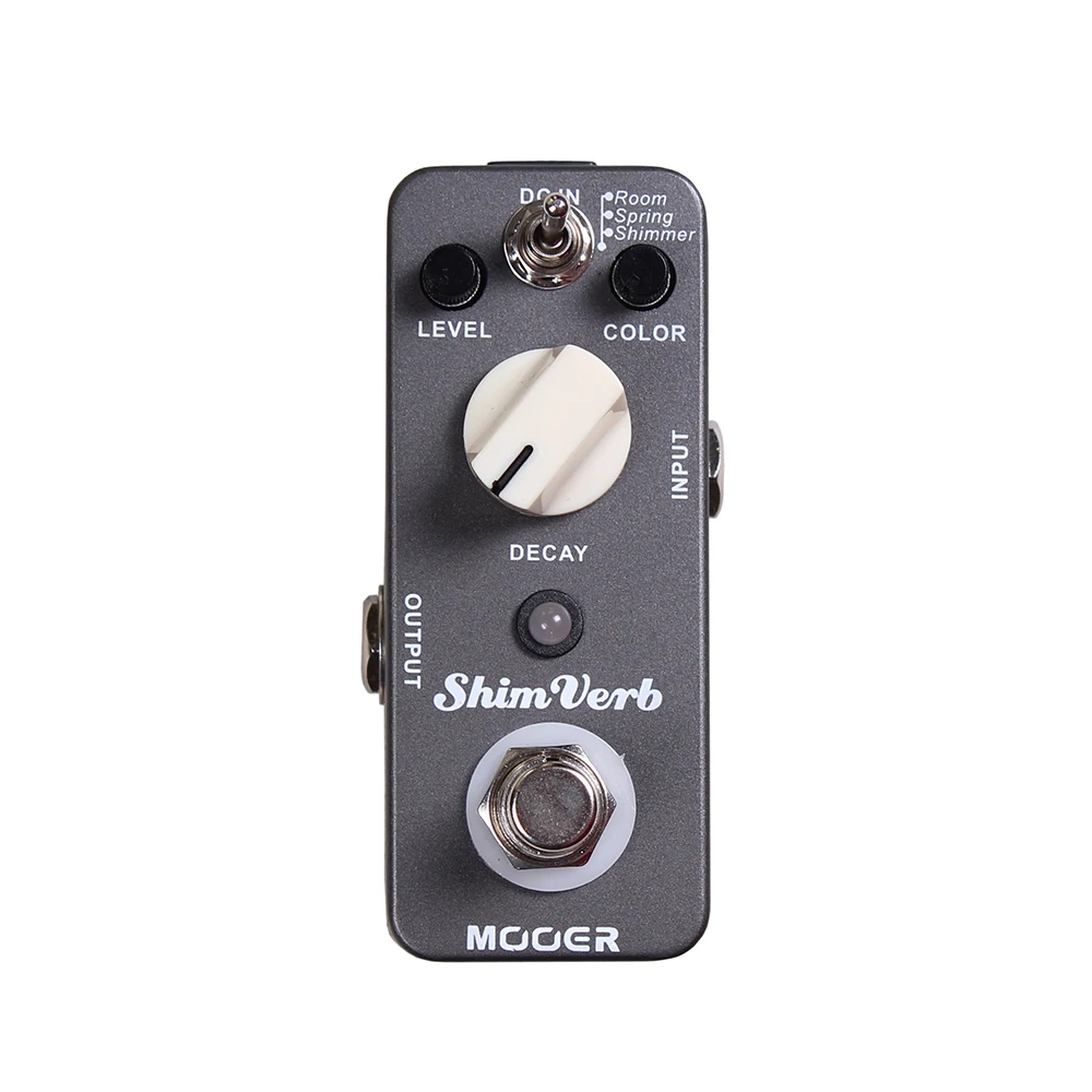 

MOOER ShimVerb Digital Reverb Guitar Effect Pedal Guitar Parts & Accessories 3 Reverb Modes (Room/ Spring/ Shimmer) True Bypass