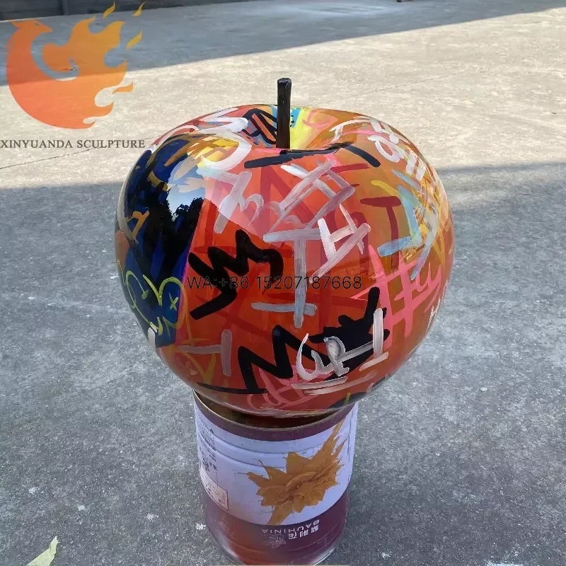 Wmwmnu for Fiberglass Pop Art Sculpture Modern Large Statue Urban Furniture Creative Design Fruit Sculpture Hand