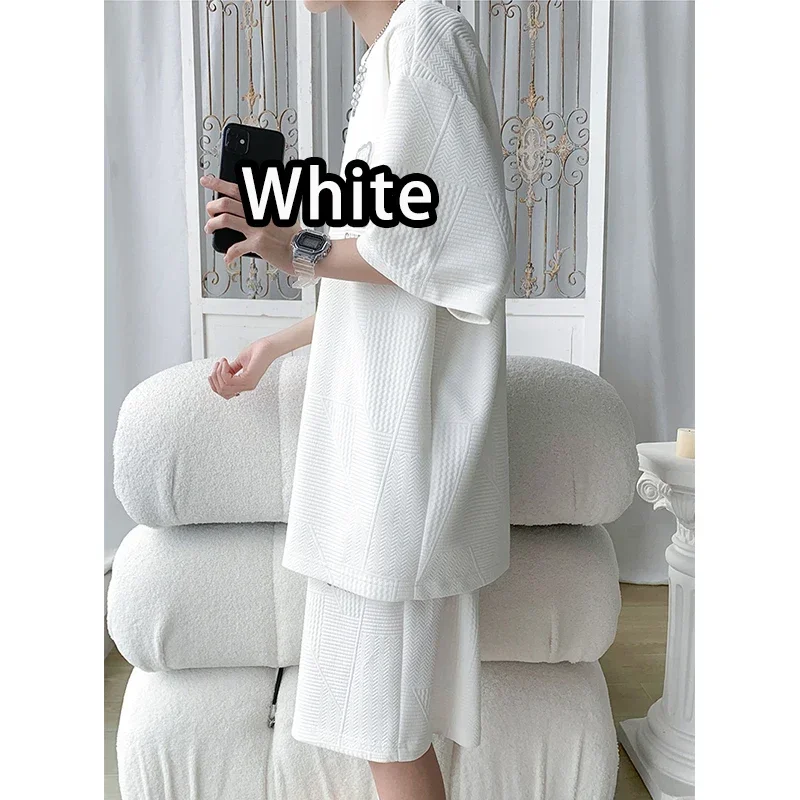 Customizable Men's Short Sleeve T-shirt+Shorts 2PC Set Suits