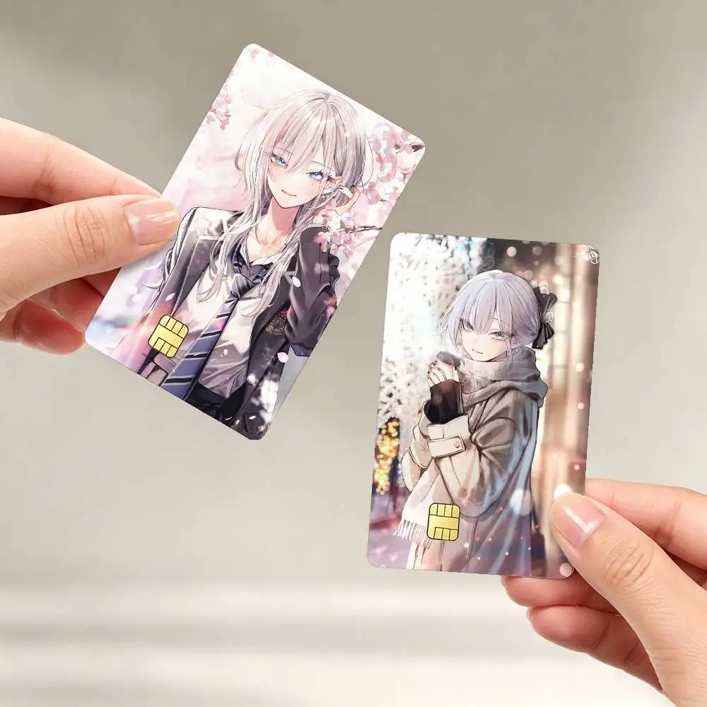 Haimiya-senpai wa Kowakute Kawaii Manga Sticker Film Tape Skin for Credit Card Debit Card Waterproof Stickers