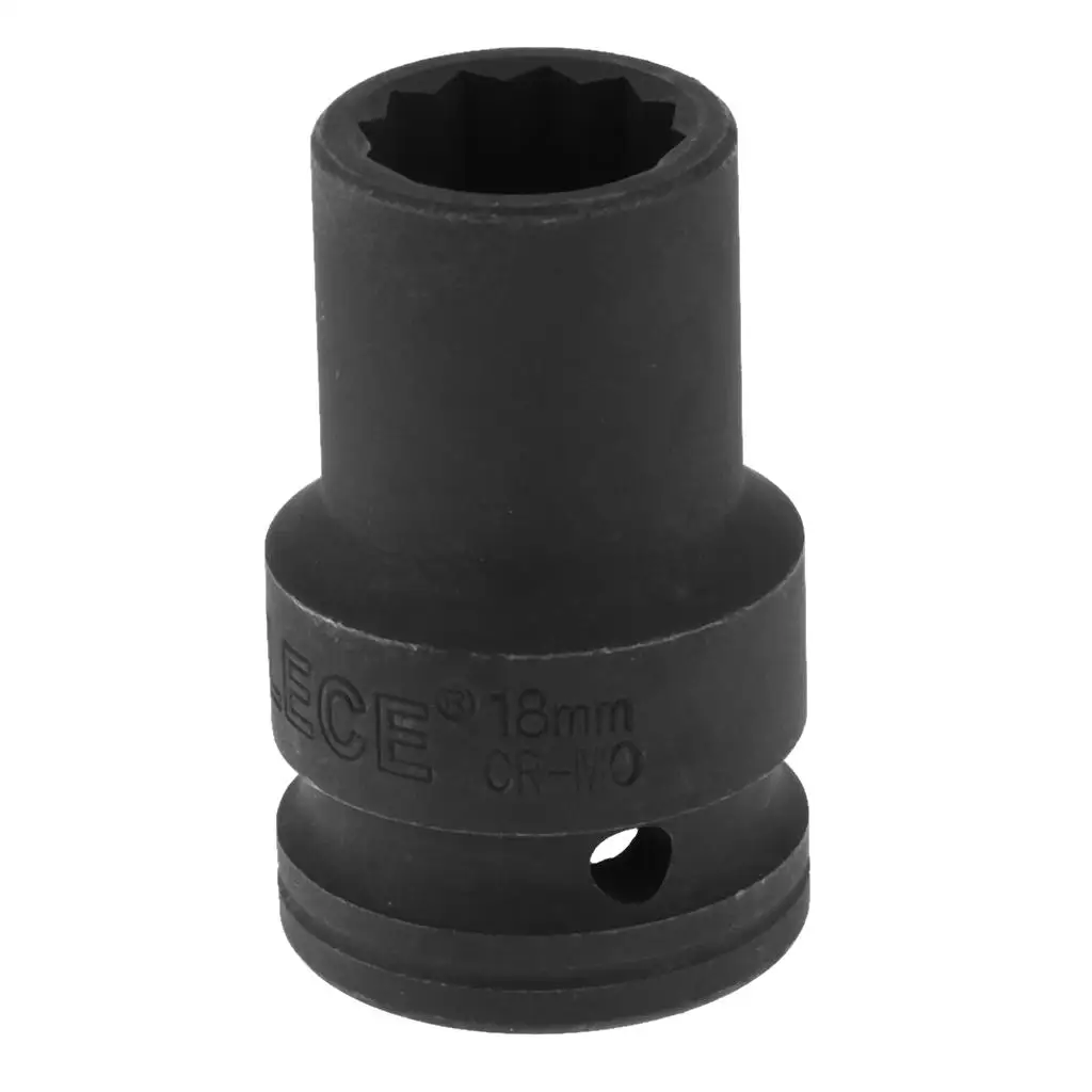 

18mm 3/4 "DRIVE DEEP IMPACT WRENCH SOCKET 6 POINTS SINGLE HUB