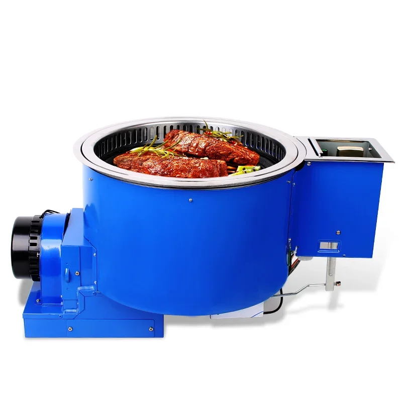 Restaurant And Hotel aft Commercial Korean BBQ indoor dual charcoal and gas bbq grill Hibachi