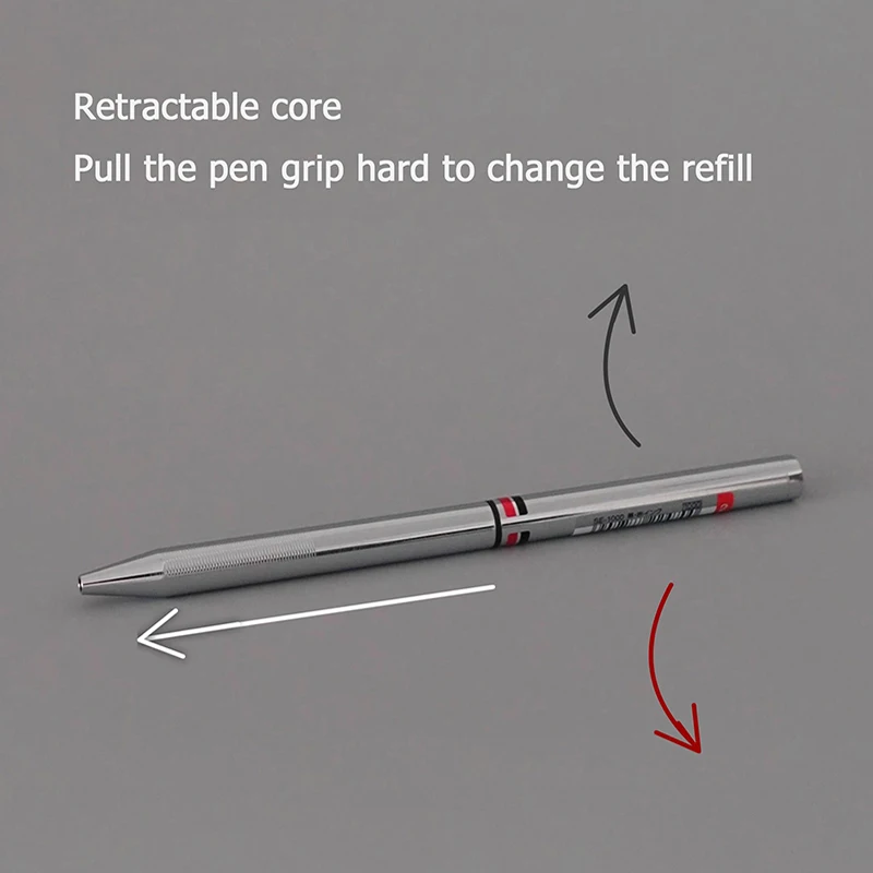 Japan Uni 2-in-1 Ballpoint Pen Mitsubishi SE-1000 Minimalist Metal Rod Black/Red Multicolor Pens Original Luxury Stationery Gift