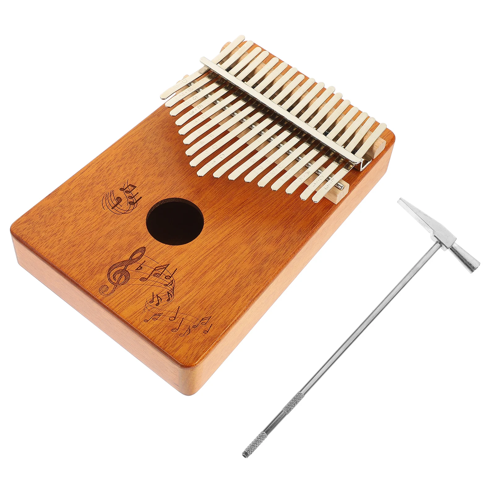 

1 set 1 Set 17-Key Wooden Kalimba Thumb Piano For Beginners Durable Portable Music Instrument Finger Piano Mini Kalimba Gift